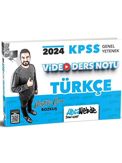 Hocawebde Yayınları 2024 Kpss Genel Yetenek Türkçe Video Ders Notu