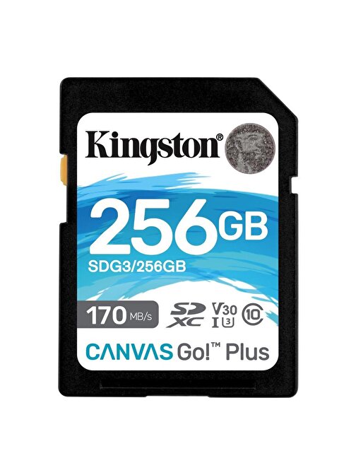 Kingston Canvas Go Plus UHS-I 256 GB SDXC Hafıza Kartı
