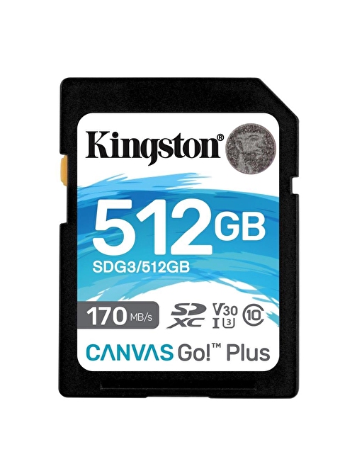 Kingston Canvas Go Plus UHS-I 512 GB SDXC Hafıza Kartı