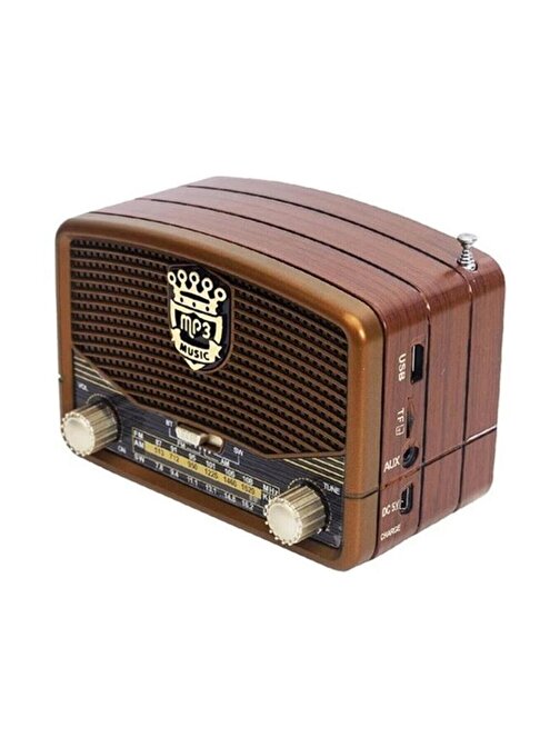 Everton Rt-824 Bluetooth Usb-Sd-Fm Nostaljik Radyo Şarjlı