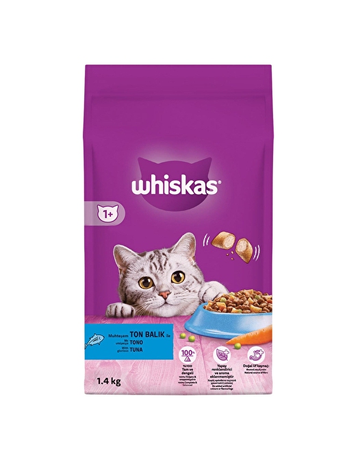 Whiskas Ton Balıklı Ve Sebzeli Yetişkin Kedi Maması 1,4Kg