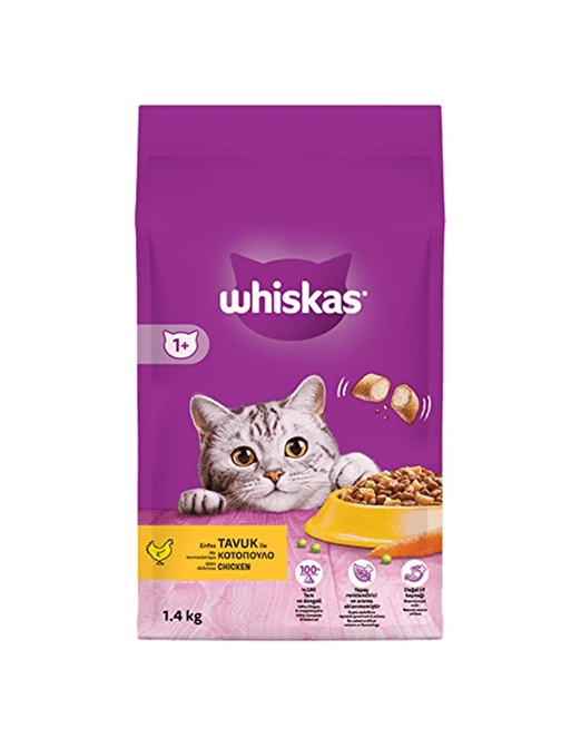 Whiskas Tavuklu Yetişkin Kedi Maması 1,4Kg