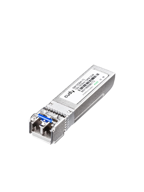 Cudy SM10GSA-10 SFP+,10Gbps,LC SMF,10KM 1310nm Endüstriyel SFP+ Modül Metal Switch