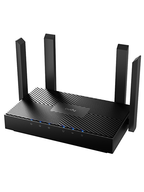 Cudy WR3000 5Ghz 2402Mbps 2.4Ghz 300Mbps 4 Port 4X5Dbi Anten Wi-Fi 6 Mesh Router