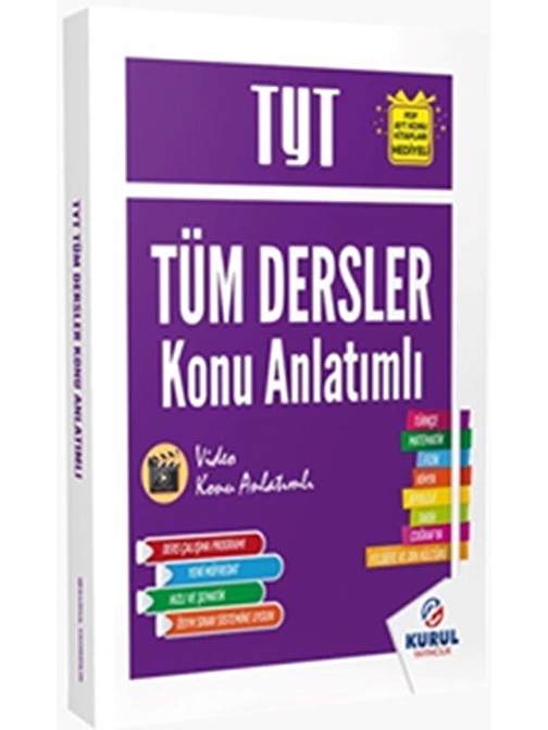 Kurul Yayıncılık 2024 TYT Tüm Dersler Tek Kitap Konu Anlatımlı Kurul Yayınları