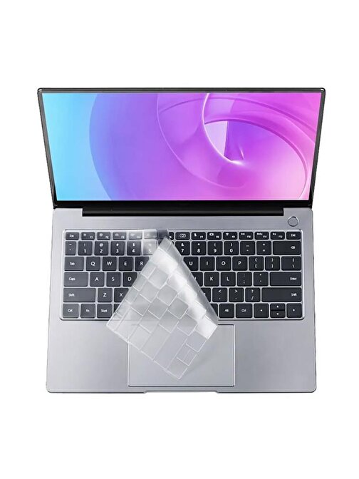 Musal Apple Macbook 12' Retina Klavye Koruyucu Transparan Buzlu Silikon Ped