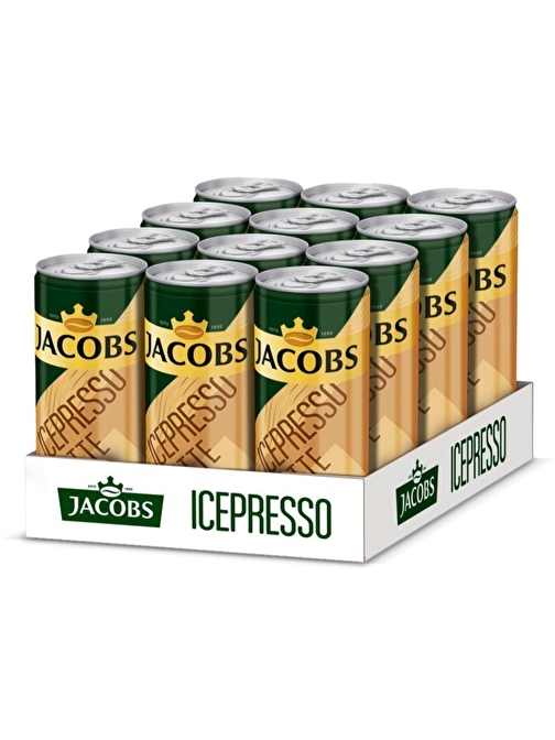 Jacobs Icepresso Latte Soğuk Kahve 250 Ml X 12 Adet