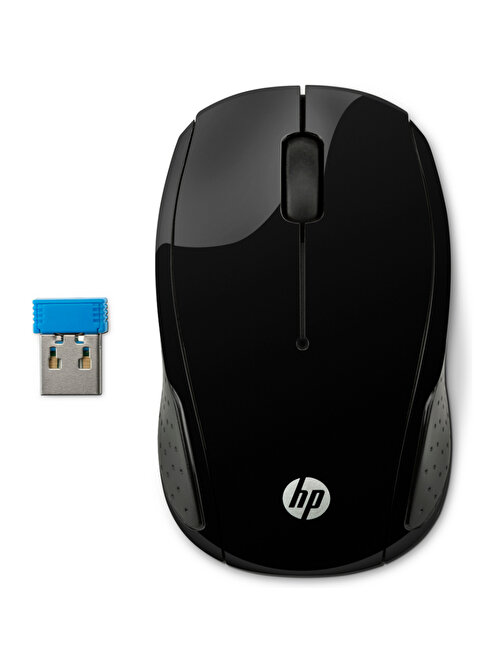 HP 200 1000 DPI Kablosuz 3D Siyah Optik Mouse
