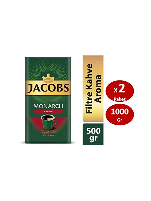 Jacobs Monarch Aromalı Filtre Kahve 500 gr x 2