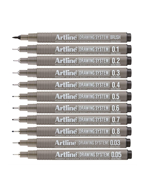 Artline Kmpny Çizim Kalemi Tüm Dereceler 11'li Set