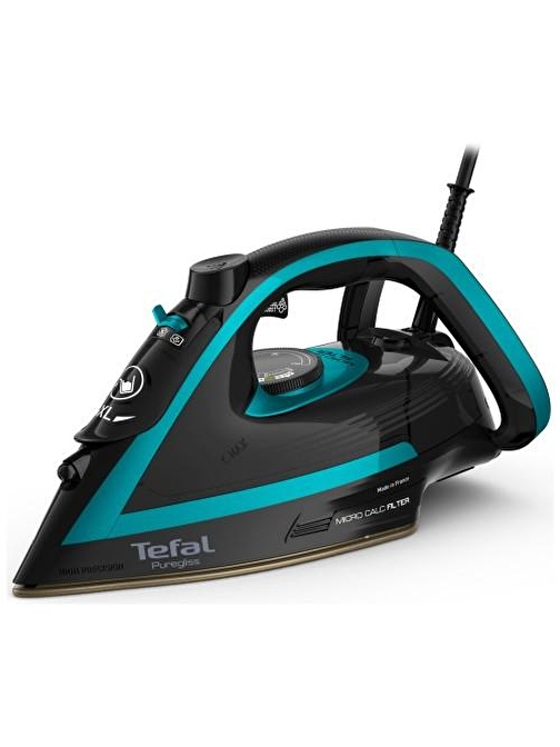 Tefal FV8066 Puregliss 3000 W Akrilik Tabanlı Siyah Buharlı Ütü