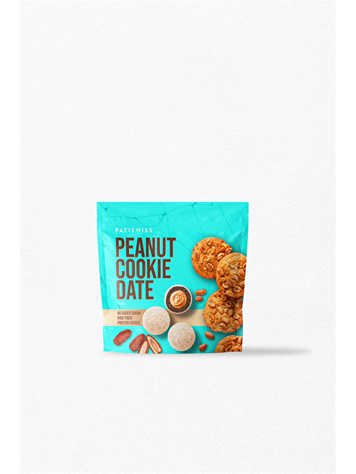 Peanut Cookie Date Şeker İlavesiz Hurma Topu 90g