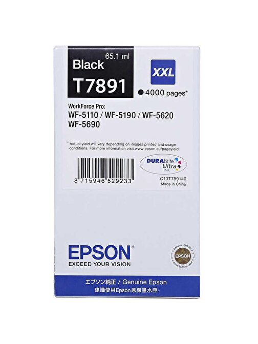 Epson Wf-5 Yazıcı Orijinal Siyah Kartuş