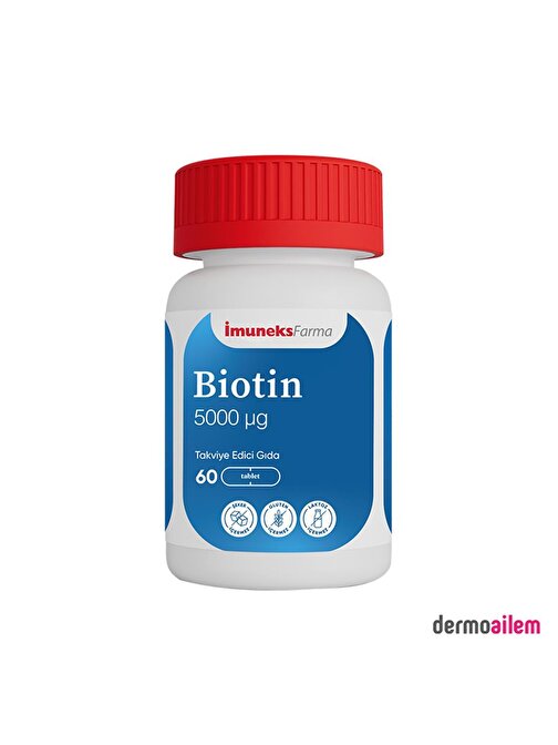 İmuneks Farma Biotin 5000µg 60 Tablet