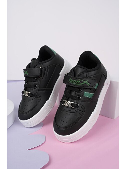 Muggo Jerry Günlük Unisex Çocuk Garantili Lastikli ve Cırtlı Rahat Sneaker Spor Ayakkabı