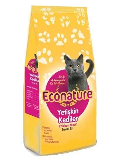 Econature Tavuklu Yetişkin Kedi Maması 1 Kg