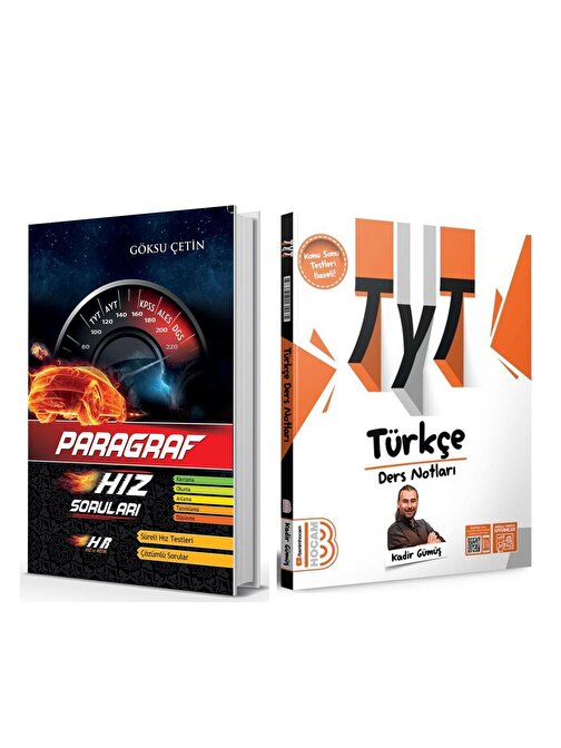 Akm Kitap Benim Hocam TYT Türkçe Video Ders Notları ve Hız Renk Paragraf Soru Bankası 2 Kitap Set