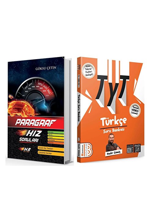Akm Kitap Hız ve Renk Paragraf ile Benim Hocam TYT Türkçe Soru Bankası Seti 2 Kitap