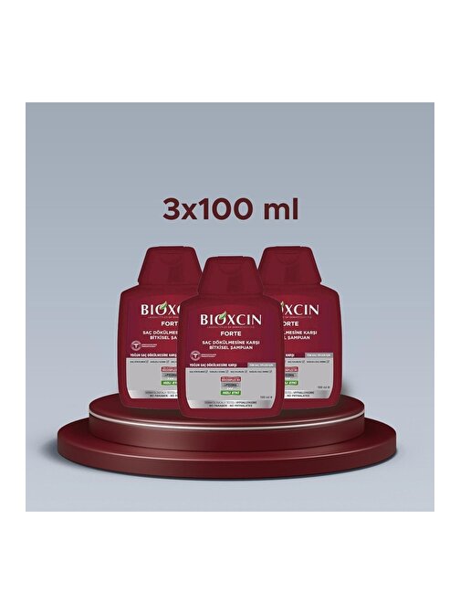 Bioxcin Forte 3x100 ml Seyahat Boy
