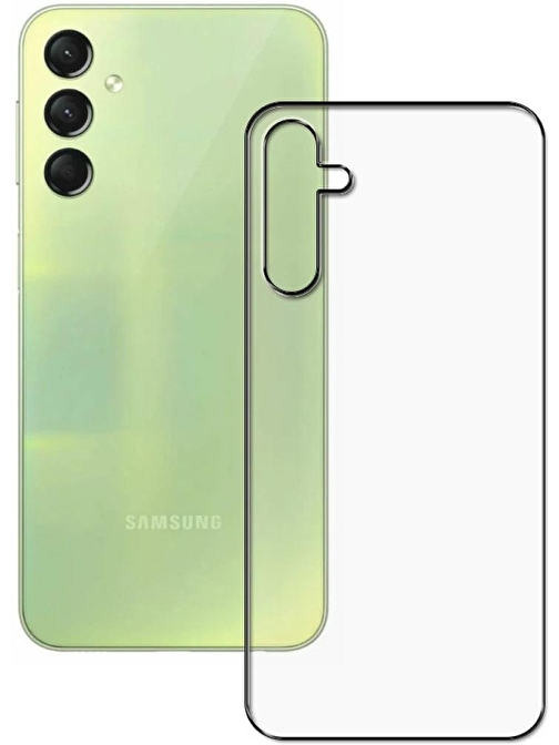 Samsung Galaxy A24 4G İle Uyumlu Arka Kırılmaz Şeffaf Esnek Nano Koruyucu