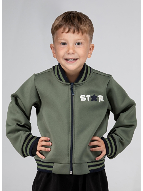 LupiaKids Bomber Haki Erkek Çocuk Ceket LP-22WIN-087