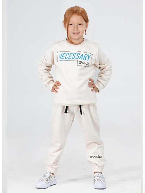 LupiaKids Necessary Kız Çocuk Eşofman Alt Üst Takım LP-22WIN-047