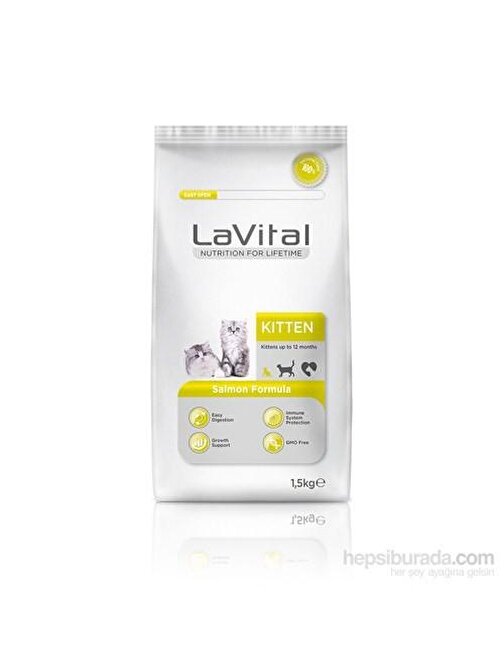 Lavital Somon Balikli Yavru Kedi Mamasi 1,5 Kg