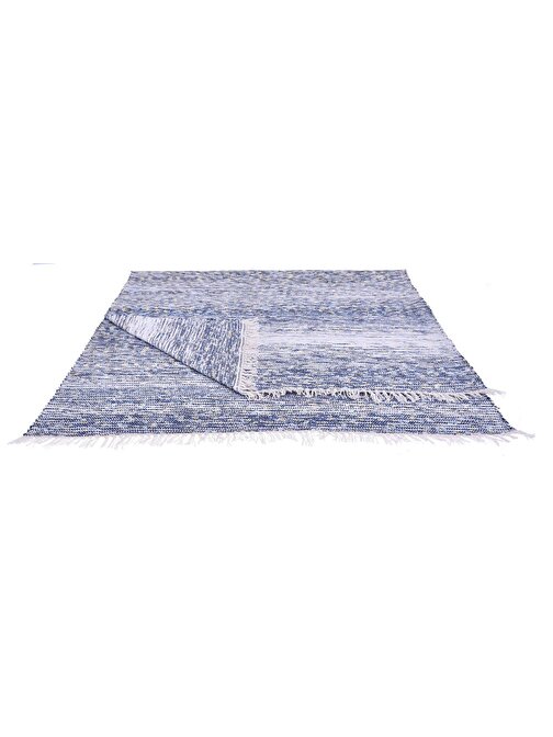 Kustulli Setenay El Dokuması Penye Kilim Mavi 100x200 cm K0677 S1/R15