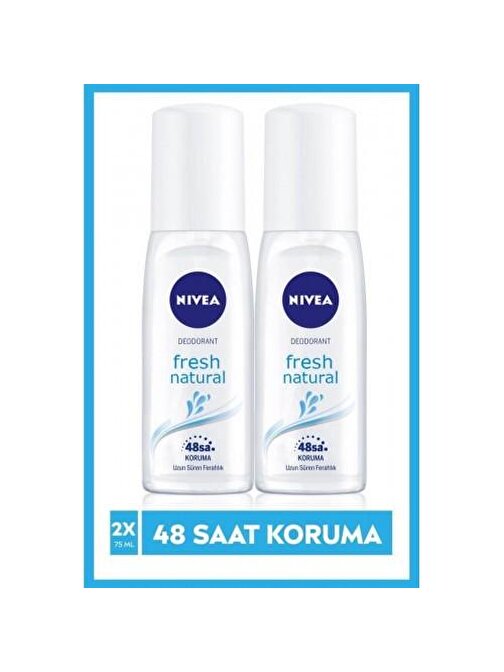 Nivea Fresh Natural Kadın Sprey Deodorant 75 Ml X 2 Adet