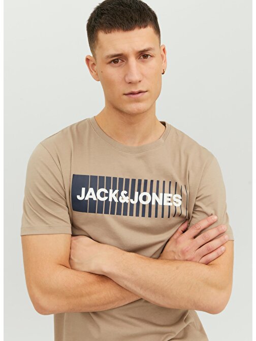 Jack & Jones Bej Erkek T-Shirt
