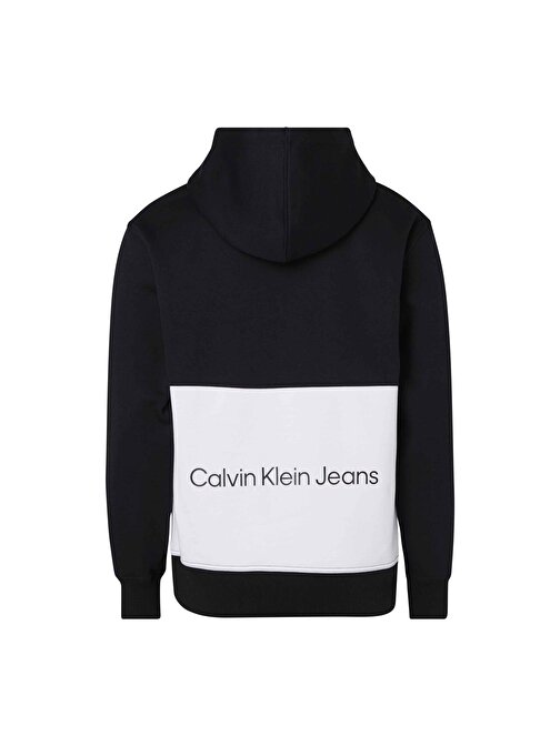 Calvin Klein Jeans Kapüşon Yaka Siyah Erkek Sweatshırt J30J323435BEH