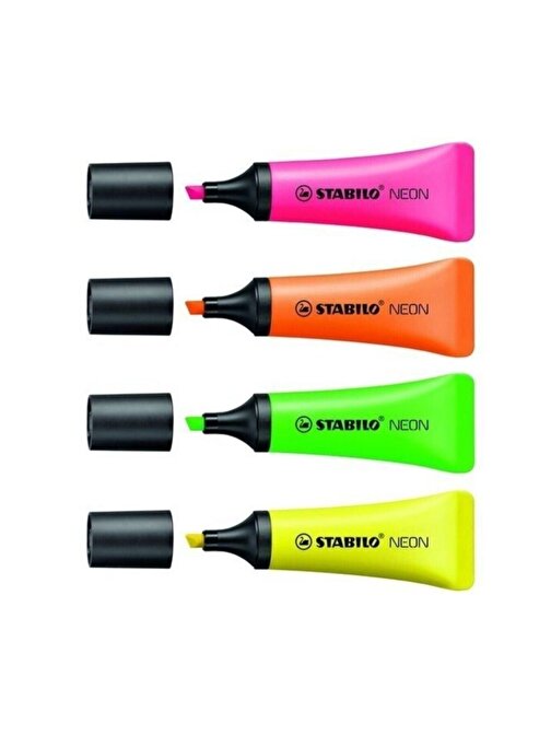 Stabılo Neon Fosforlu Kalem 4Lü Set