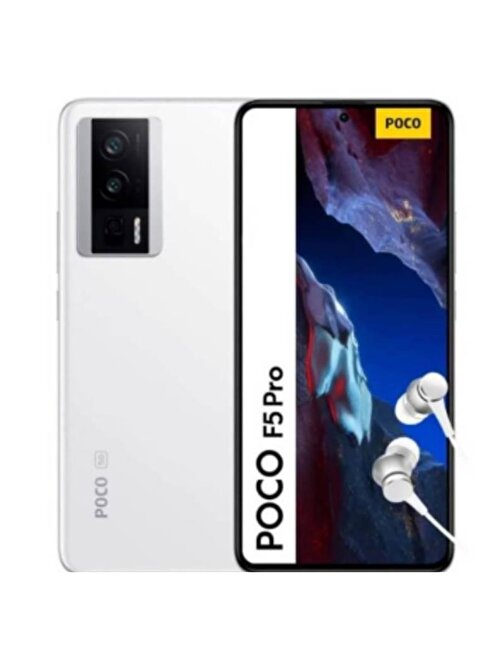 Poco F5 Pro 512 GB Hafıza 12 GB Ram 6.67 inç 64 MP Android Cep Telefonu Beyaz
