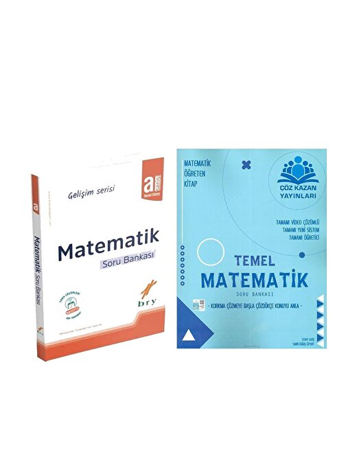 Akm Kitap Çöz Kazan TYT Matematik ve Birey Gelişim Matematik A Soru Bankası 2 Kitap Set