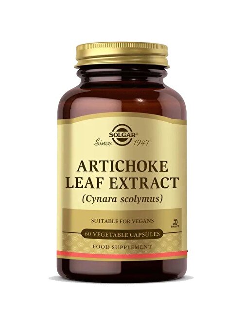 Solgar Artichoke Leaf Extract 60 Kapsül (Enginar)