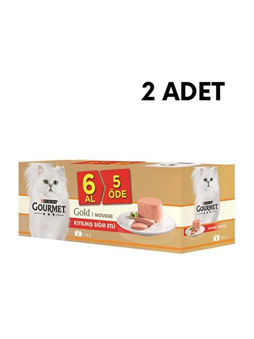 Gourmet Gold 6 Al 5 Öde Kıyılmış Sığır Etli X 2 Adet