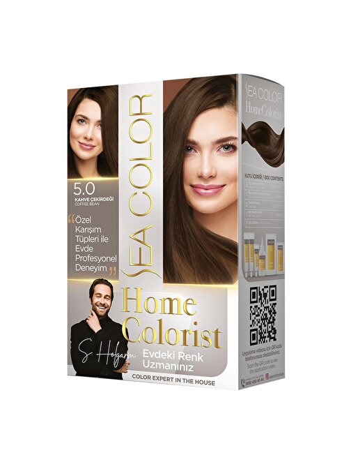 2 Tüp Home Colorist 5.0 Kahve Çekirdeği Premium Saç Boyası Evde Profesyonel Sonuç
