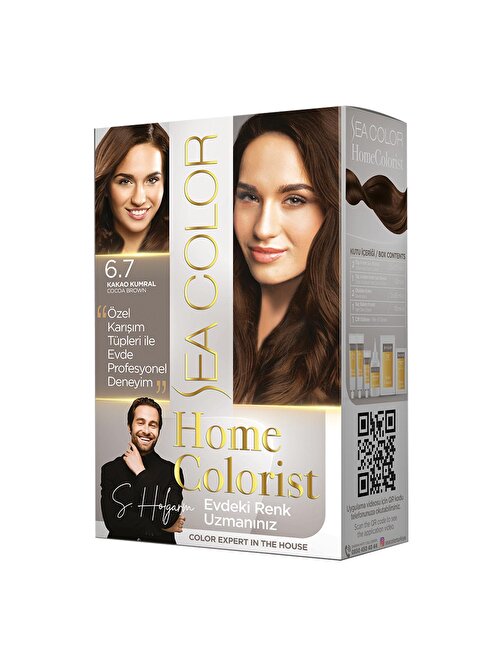 2 Tüp Home Colorist 6.7 Kakao Kumral Premium Saç Boyası Evde Profesyonel Sonuç