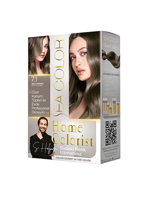 2 Tüp Home Colorist 7.1 Sisli Kumral Premium Saç Boyası Evde Profesyonel Sonuç