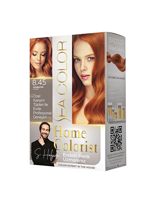 2 Tüp Home Colorist 8.45 Günbatımı Premium Saç Boyası Evde Profesyonel Sonuç