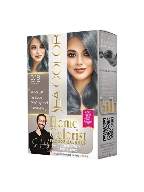 2 Tüp Home Colorist 9.18 Pastel Kül Premium Saç Boyası Evde Profesyonel Sonuç