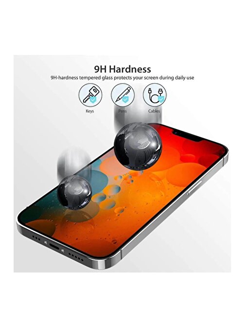 Nefertiya Iphone 13 Pro Max Uyumlu Hayalet Ekran Gizli Tam Kaplayan Kırılmaz Cam Seramik Ekran Koruyucu Film