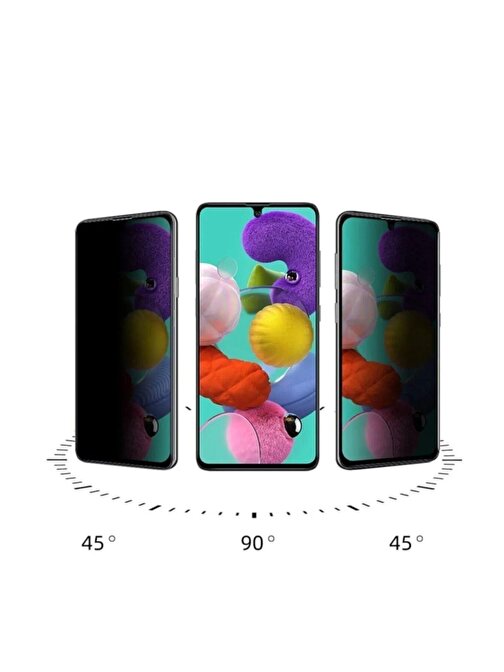 Nefertiya Samsung A53 Uyumlu Hayalet Ekran Gizli Tam Kaplayan Kırılmaz Cam Seramik Ekran Koruyucu Film