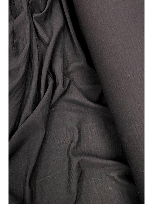 Nefertiya Keten Kumaş - Organik Kumaş - Perde Kumaşı - Ince Keten - Kıyafet Için Kumaş Örtü Siyah 27