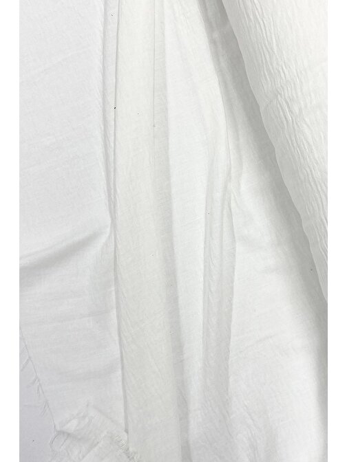Nefertiya Keten Kumaş - Organik Kumaş - Perde Kumaşı - Ince Keten - Kıyafet Için Kumaş Örtü Beyaz 11
