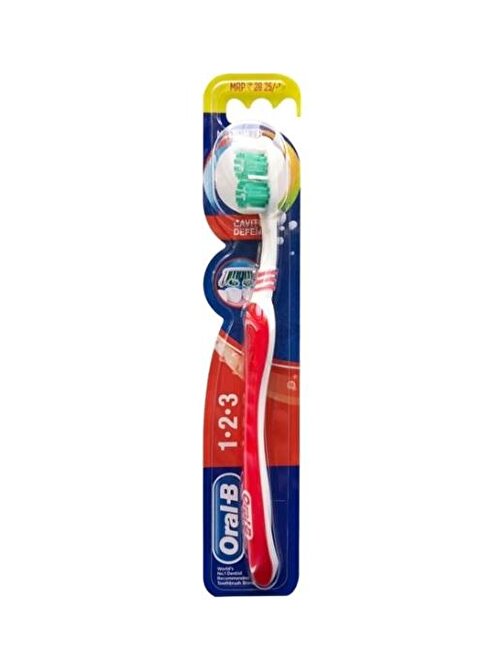 Oral B Diş Fırçası Defense 1-2-3 Orta  x 6 Adet