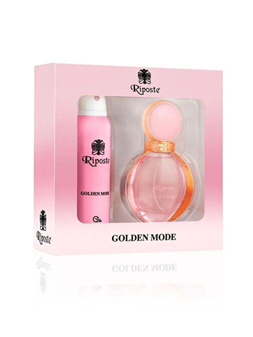 Riposte Kadın Parfüm & Deodorant Seti Golden Mode For Women 85 Ml