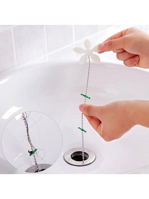 Baskaya Pratik Banyo Küvet Lavabo Gideri Tıkanma Önleyici Plastik Aparat