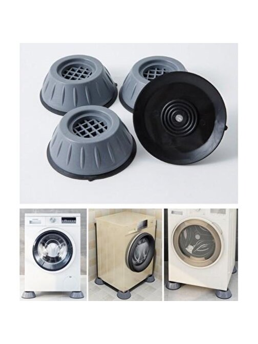 Baskaya Çamaşır Makinesi Kayma Ve Titreşim Engelleyici - Gürültü Emici Aparatlar 4 Lü Set