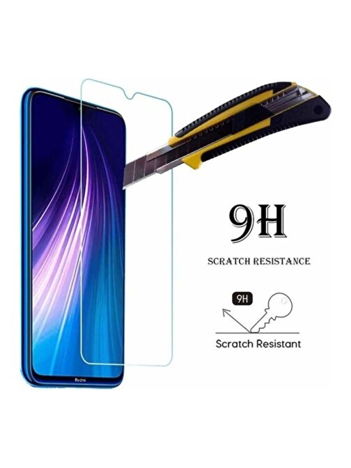 Royal Xiaomi Redmi Note 8 Uyumlu Premium Ekran Koruyucu 9H Sert Temperli Kırılmaz Cam Koruma Şeffaf